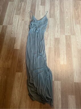 Lulu's Olive Green Spaghetti-Strap Maxi Dress